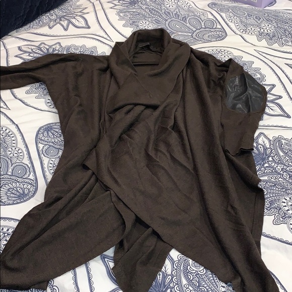 Nicholas K Serius brown poncho cape asymmetrical - Picture 2 of 12